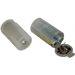 (2) AA to (1)D Battery Adapter Sleeve (2) AA to (1)D Battery Adapter Sleeve