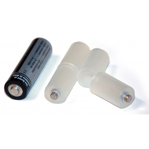 use a AAA in place of AA 2 count - AAA to AA battery adapter battery sleeve 